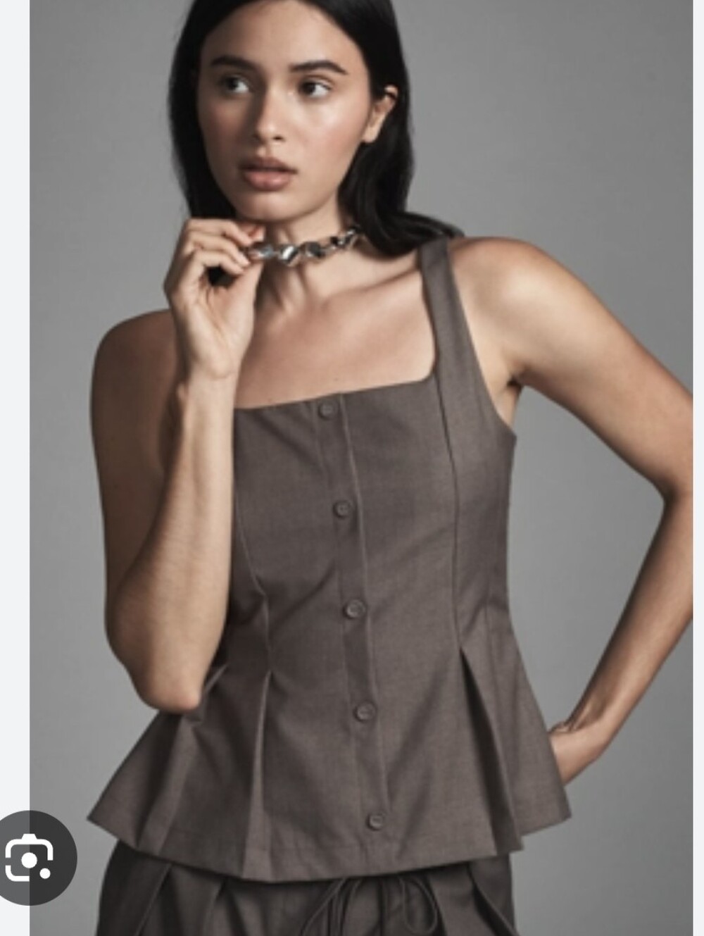 En Saison Size M Mirabell Peplum Top